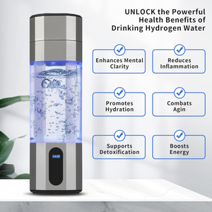 Bouteille d'eau portable 208 ml sans BPA avec générateur d'eau riche en minéraux SPE, rechargeable par USB, pour usage domestique et extérieur, fabrication OEM/ODM - Product Image 4