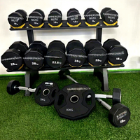 Plaques de poids en acier CrossFit avec grands trous centraux pour la musculation en salle de sport, plaques de bumper commerciales pour l'entraînement de force ATHX