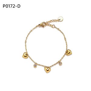 Amy Amy – Bracelet à breloques en argent 925 avec pendentif en forme de cœur pour femmes, usage quotidien, style romantique, bijoux fins P0172 - Product Image 4