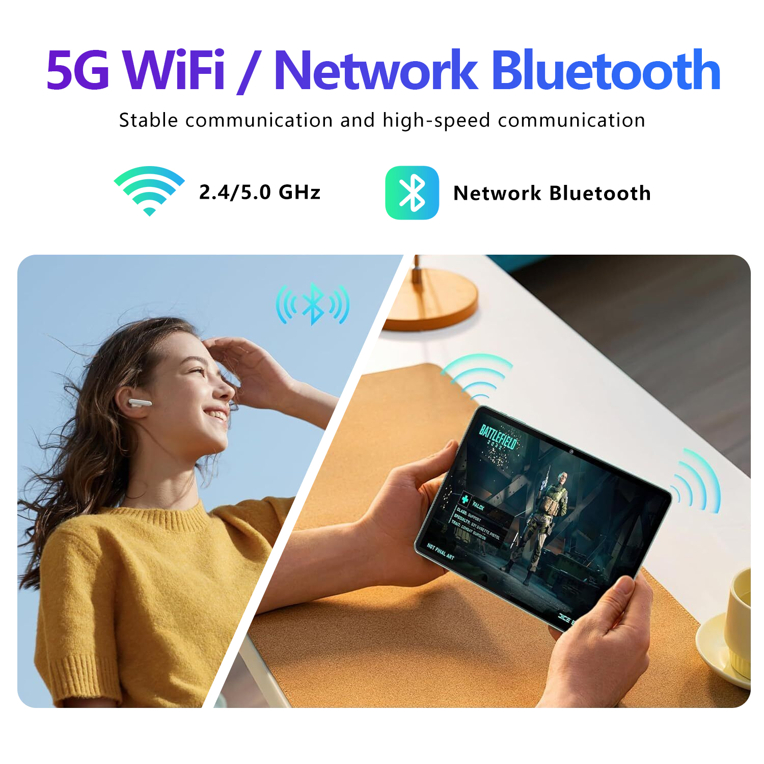 Gisentec 2025 M70 Plus Android 15 10.1インチタブレットPC Wifi 16GB