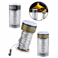 Lampe de camping LED multifonctionnelle, étanche IP67, portable, pliable, rechargeable, guirlande lumineuse pour le camping, la cour, la randonnée