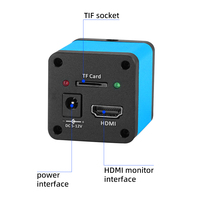 SANQTID TD-10A-H208A HDMI 20MP Video Microscope, 60fps 26-180X Electronic Magnifying Glass for Mobile Phone Circuit Board Repair