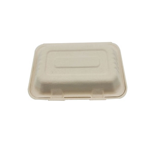 Phân Hủy Sinh Học Dùng Một Lần Lấy Đi Bã Mía Vỏ Sò 100% Compostable Dụng Container Thực Phẩm Đóng Gói Hộp - Product Image 4