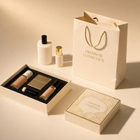 Boîte cadeau rigide en papier d'art imperméable haut de gamme, imprimée sur mesure, pour l'emballage de bougies et de diffuseurs de parfum