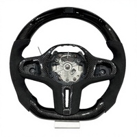 Volant de voiture sport en cuir suédé et fibre de carbone véritable, fabriqué à la main avec LED, pour BMW G20 G30 G28 G38 G31 G31 G80 G82