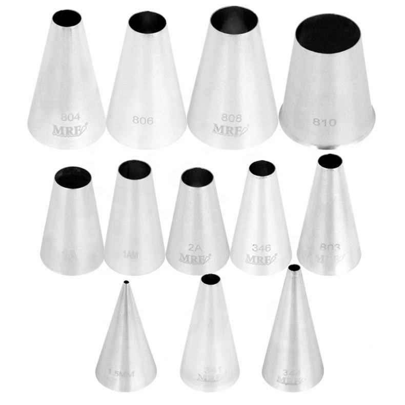 Large Round Piping Tips Cake Decorating Nozzle Icing Nozzles Bakes Flower  Yogurt Soluble Beans Nozzles Cake Decorating Bake Tool