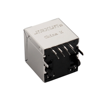 Enchufe hembra de Ethernet de la serie de conector vertical RJ45, sin conectores magnéticos, de la serie 1 a 2