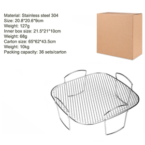 Plateau de panier de <span class=keywords><strong>friteuse</strong></span> à air rectangulaire en acier inoxydable pour friteuses à air à <span class=keywords><strong>double</strong></span> panier - Product Image 5