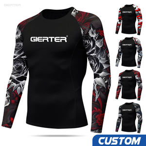 Camiseta de Compresión de Manga Larga con Protección UV para Hombre, Personalizable con Logotipo, para <span class=keywords><strong>Buceo</strong></span>, Secado Rápido, Jiu Jitsu - Product Image 1