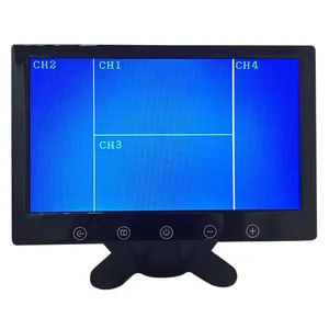 Venta al por mayor de fábrica de China 4 Monitor de entrada de vídeo pantalla Lcd coche marcha atrás vista trasera cámara trasera pantalla Led para coche