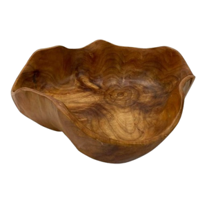 Forme arrondie bols à pâte en bois ustensiles de cuisine en gros haute qualité cuisine table grande taille bol rond en bois - Product Image 2