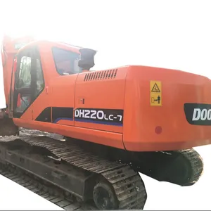 used 22ton original excavator Doosan DH 220 LC-7 , 220, 220LC , 225, 300 in good condition low price low oil low cost on sale