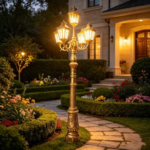 Éclairage paysager européen à grande échelle, éclairage extérieur pour jardin, villa résidentielle, lumière de cour LED, IP65, construction en métal et verre - Product Image 5