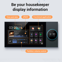HOTSALE Tuya Smart Q7 Écran intelligent sans fil de 7 pouces pour la domotique, passerelle Zigbee, 8 haut-parleurs, kits et systèmes de maison intelligente centralisés