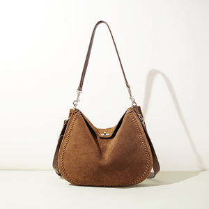 Sac sous le bras en daim souple de qualité supérieure, sac hobo vertical minimaliste, sac à main en cuir véritable grande capacité pour la vente au détail en <span class=keywords><strong>boutique</strong></span> - Product Image 4