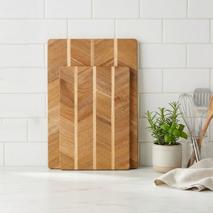 Planche à découper en <span class=keywords><strong>bois</strong></span> d'acacia et caoutchouc, double face, qualité alimentaire, pour cuisine - Product Image 1