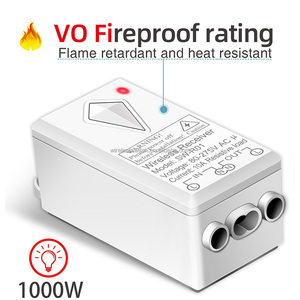 Interruttore della luce del telecomando Wireless RF433hmz interruttore elettrico automatico a palo singolo per illuminazione a 1 banda in casa - Product Image 2