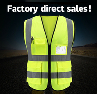 Gilet de sécurité haute visibilité de bonne qualité à bas prix, gilet réfléchissant, vente directe d'usine, gilet de sécurité personnalisable, impression gratuite