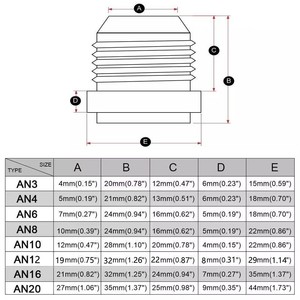 Recipiente de Recolección de Aceite para Automóviles de Aleación de Aluminio, Conector Soldado AN20, Plateado, Ajuste Universal D1402 - Product Image 2