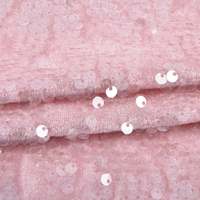 Tissu de broderie en tulle à sequins, velours professionnel, résistant aux plis, 280 g/m², poids moyen