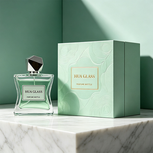 Nouvelle conception <span class=keywords><strong>de</strong></span> flacon <span class=keywords><strong>de</strong></span> <span class=keywords><strong>parfum</strong></span> vide irrégulier et plat, transparent, 15 ml, 50 ml, 100 ml, personnalisé, artistique, avec couvercle en verre doré, argenté ou blanc - Product Image 3