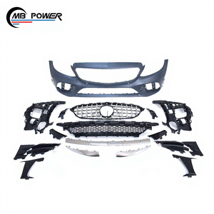 Kit de Conversión de Parachoques Delantero y Trasero con Faros y Luces Traseras para Clase C W205 C200 <span class=keywords><strong>C180</strong></span> a C43 <span class=keywords><strong>SPORT</strong></span>, Piezas de Reestilización 2019~ - Product Image 5