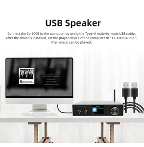 Amplificador de Audio Estéreo Profesional Cloudyx CL-600B para Karaoke, Sistema de Cine en Casa de Alta Fidelidad con Bluetooth, 2x50W - Product Image 4