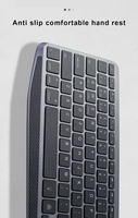 Teclado Bluetooth Multidispositivo 2.4G Azerty con Trackpad, Teclado Externo Bluetooth para Smartphone
