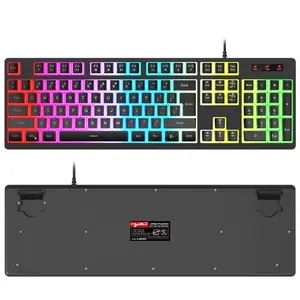 Hot deal colourful Full-size rgb backlit usb membrane keyboard with keys conflict-free 25 for desktop and pc
