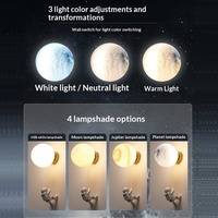 Lampe murale LED astronaute créative et personnalisée, style nordique minimaliste, tension universelle, pour chambre à coucher, chevet, hommes, femmes, chambre de bébé