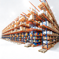 Système de rayonnage d'entrepôt robuste et durable pour palettes, unité d'étagères réglables en acier pour centre de distribution