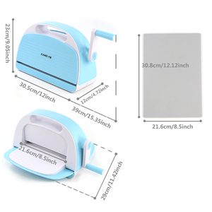 เครื่องตัดกระดาษ ZEQUAN MINI/A4/A5 - เครื่องตัดและปั๊มลายนูน DIY ใช้สำหรับตัดกระดาษและเครื่องตัดกระดาษบาง - Product Image 4
