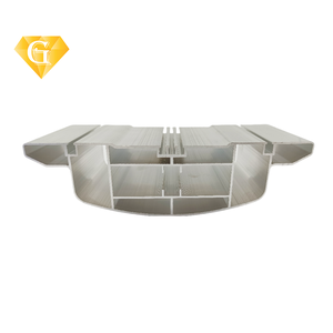 6000 seri ekstrusi daur ulang profil aluminium bingkai kustom profil berongga aluminium untuk mebel - Product Image 1