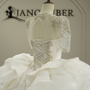 Gt26054 Vestido de Novia Moderno con Escote Corazón, Apliques, Lentejuelas, Cuentas y Bordados, Personalizado - Product Image 2