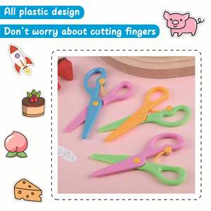 Libro de Actividades de Corte de Papel para Niños de Preescolar, Desarrollo de Habilidades Tempranas, Tijeras Seguras para Niños y Niñas - Product Image 3