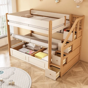 Meubles de chambre à coucher en <span class=keywords><strong>bois</strong></span> avec barrières, <span class=keywords><strong>lit</strong></span> pour enfants, berceau pour bébé - Product Image 5