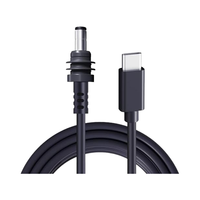 Kabel USB Starlink Mini 1M Tahan Air PD 20V Input Tipe C Output DC untuk Peralatan Satelit dengan Protokol Pengisian Cepat 65W