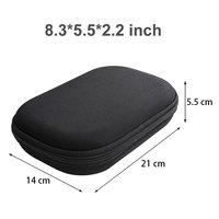 Étui de rangement portable mini en EVA rigide avec poche en filet, antichoc, pour petits gadgets numériques, outils et accessoires