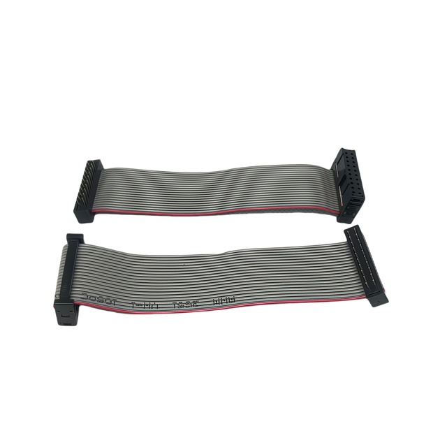 HONGSHENG Custom 10-40 Pin FFC IDC Socket PVC 2.54mm Pitch Grey Flat Ribbon Cable Tin Plated Copper Conductor IP68 12V