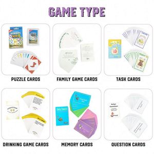 Basso MOQ personalizzato stampato anteriore e posteriore con scatola regalo per la carta grafica di gioco per eventi di intrattenimento - Product Image 2