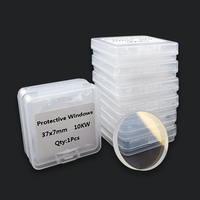 Lentille de protection en silice fondue 37x7mm pour laser, pièces détachées pour machine de découpe laser à fibre, plusieurs tailles disponibles