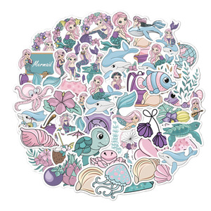 Autocollants pour enfants, 50 feuilles, petite taille, mignons, graffiti, gobelet à eau, ordinateur, bagages, autocollants imperméables, dessins animés - Product Image 1