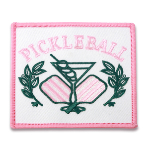 Vente chaude personnalisé Cowgirl camionneur chapeau patchs broderie fer sur patchs Cocktail Design en gros - Product Image 2