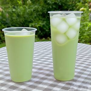 Logotipo personalizado 9oz 12oz 16oz 22oz Frosted Desechable Batido PP Taza dura Bebida de plástico Forma de U Burbuja Taza de té de la leche - Product Image 3