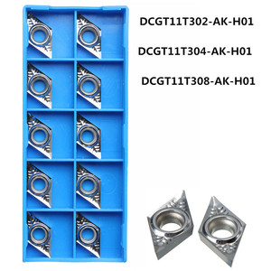 Inserto de carburo DCGT11T302 DCGT11T304 DCGT11T308 DCGT32.51 AK H01 Hoja de aluminio Torno de madera Herramienta de torneado CNC para aluminio - Product Image 3