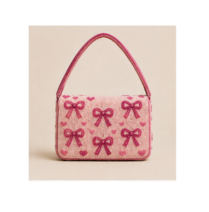 Beaded <b>Zip</b> Closure Waterproof Shoulder Bag Women Fashion Stylish Elegant Party <b>Purse</b> for Evening Wedding Holiday Everyday Use - Product Image 4