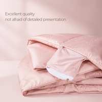 Couette en duvet de canard 50% personnalisée en gros, moelleuse, respirante, toutes saisons, douce, hypoallergénique, anti-évasion de duvet, directement de l'usine, OEM ODM