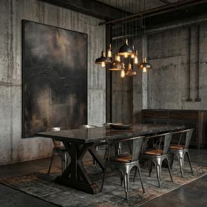 Peinture abstraite en gros noir et or veiné, œuvre d'art décorative pour la maison, grande toile décorative, arts décoratifs grand format faits à la main pour mur - Product Image 5