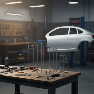 Kit professionnel de 20 outils en acier inoxydable pour la suppression des bosses, outils de type queue de baleine pour la réparation de carrosserie sans peinture, modèle universel D0100H53HQT - Product Image 2