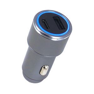 Круглый светодиодный 32 Вт PD режим Type-C + USB Выходы автомобильное быстрое зарядное устройство - Product Image 3